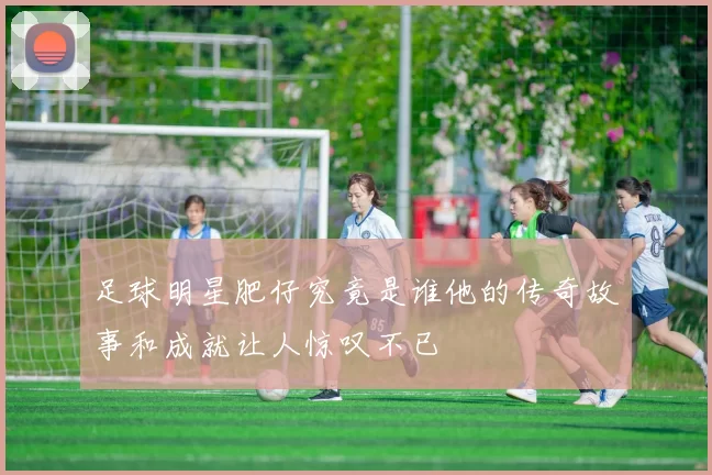足球明星肥仔究竟是谁他的传奇故事和成就让人惊叹不已